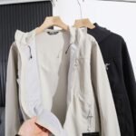 Arc'Teryx Softshell Hooded Jacket Windproof Water‑Resistant Full Zip Outdoor Hiking Casual Coat - Image 2