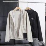 Arc'Teryx Softshell Hooded Jacket Windproof Water‑Resistant Full Zip Outdoor Hiking Casual Coat - Image 5