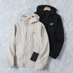 Arc'Teryx Softshell Hooded Jacket Windproof Water Repellent Lined Full Zip Outdoor Hiking Coat - Image 3