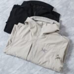 Arc'Teryx Softshell Hooded Jacket Windproof Water Repellent Lined Full Zip Outdoor Hiking Coat - Image 5
