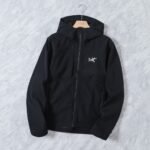 Arc'Teryx Softshell Hooded Jacket Windproof Water‑Repellent Full Zip Outdoor Hiking Travel Coat - Image 2
