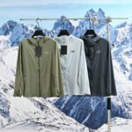 Arc'Teryx Lightweight Hooded Sun Protection Skin Jacket UPF Full Zip Outdoor Travel Windbreaker Coat