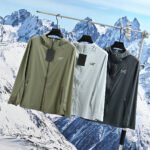 Arc'Teryx Lightweight Hooded Sun Protection Skin Jacket UPF Full Zip Outdoor Travel Windbreaker Coat - Image 2