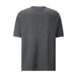 Dior Dark Grey Oversized Drop‑Shoulder Short‑Sleeve T‑Shirt Chest Minimal Letter Print Casual Loose‑Fit Tee - Image 2