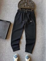 Prada Triangle‑Logo Drawstring Jogger Pants Elastic Waist Tapered Sweatpants - Image 2