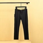 Prada Ice‑Silk Quick‑Dry Straight‑Leg Pants Triangle Logo Stretch Casual Trousers - Image 2