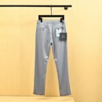 Prada Ice‑Silk Quick‑Dry Straight‑Leg Pants Triangle Logo Stretch Casual Trousers - Image 3