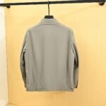 Prada Triangle‑Logo Lapel Collar Zip‑Up Jacket Lightweight Business Casual Coat - Image 4