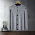 Polo Ralph Lauren Crew Neck Knit Cardigan Button Front Sweater with Pony Embroidery - Image 3