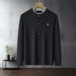 Polo Ralph Lauren Crew Neck Knit Cardigan Button Front Sweater with Pony Embroidery - Image 2