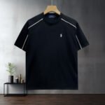 Polo Ralph Lauren Crew Neck Short Sleeve T Shirt Contrast Piping Pony Embroidery Sporty Tee - Image 2