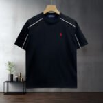 Polo Ralph Lauren Crew Neck Short Sleeve T Shirt Contrast Piping Pony Embroidery Sporty Tee - Image 3