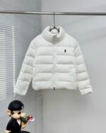 Polo Ralph Lauren Stand Collar Cable Knit Padded Jacket Pony Embroidery Winter Warm Coat - Image 2