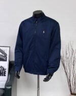 Polo Ralph Lauren Harrington Jacket Classic Pony Embroidered Collared Zip Up Casual Coat