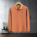 Polo Ralph Lauren Long Sleeve Polo Shirt Classic Pony Embroidered Solid Color Business Casual Top - Image 9