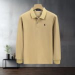 Polo Ralph Lauren Long Sleeve Polo Shirt Classic Pony Embroidered Solid Color Business Casual Top - Image 8