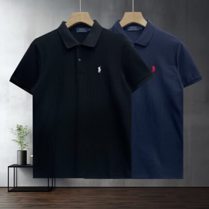 Polo Ralph Lauren Polo Shirt Classic Pony Embroidered Solid Color Business Casual Tee