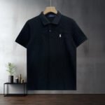 Polo Ralph Lauren Polo Shirt Classic Pony Embroidered Solid Color Business Casual Tee - Image 4