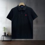 Polo Ralph Lauren Polo Shirt Classic Pony Embroidered Solid Color Business Casual Tee - Image 3