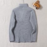 Polo Ralph Lauren Half Zip Turtleneck Sweater Pony Embroidered Vertical Rib Knit Pullover - Image 4