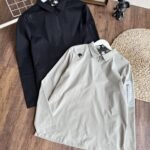 Descente Men Half Zip Functional Long Sleeve Polo Shirt Outdoor Quick Dry Top