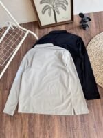 Descente Men Half Zip Functional Long Sleeve Polo Shirt Outdoor Quick Dry Top - Image 4